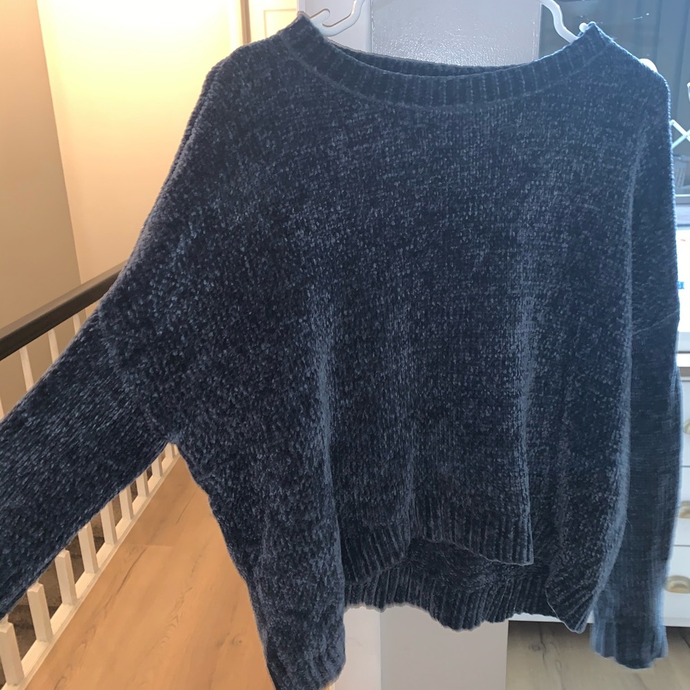 Navy Blue SOFT fuzzy sweater from Target